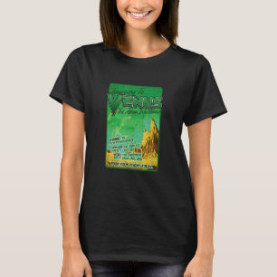 ビーナスへの旅レトロ宇宙惑星 Tシャツ
