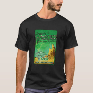 ビーナスへの旅レトロ宇宙惑星 Tシャツ