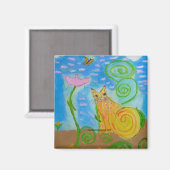 ビーナスカラフルのねこ磁石 マグネット (正面/裏面)