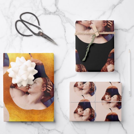 ビーナスキューピッドフォリーと時間byブロンジノWPS3 ラッピングペーパーシート (正面)