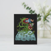 ビーナスフライトラップキッズバブルティーギフト肉食 ポストカード (スタンド正面)