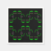 ビーナスフライトラップパターン紙ナプキン スタンダードカクテルナプキン (正面)