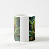 ビーナスフライトラップフローラグリーンアンドレッド コーヒーマグカップ (中央)