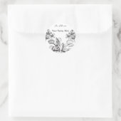 ビーナスフライトラップヴィンテージ蔵書票 ラウンドシール (バッグ)