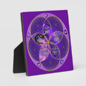 ビーナスフラワーオブラブ美術バイオレットピンク フォトプラーク (正面)