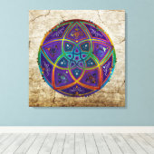 ビーナスフラワーオブラヴ美術オリエンタルアンティークリラ キャンバスプリント (インサイチュ (ウッドフロア))