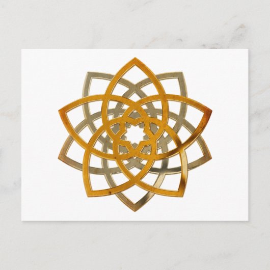 ビーナスフラワーデュオ – アンティークメタル ポストカード (正面)