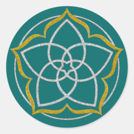 ビーナスフラワー/ヴェヌスブルメロータスシルバー金ゴールド ラウンドシール