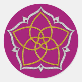 ビーナスフラワー/ヴェヌスブルメロータス金ゴールドシルバー ラウンドシール