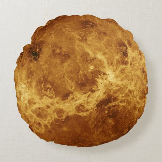 ビーナスプラネットフォト太陽の宇宙システム愛の情熱 ラウンドクッション (正面)