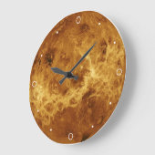ビーナスプラネット太陽のシステム天秤座ラブオレンジ ラージ壁時計 (傾斜)