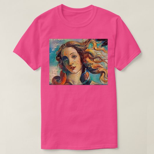 ビーナス誕生ボッティチェリ変身 Tシャツ (デザイン正面)