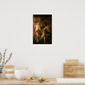 ビーナス頼スのアエネアスの鎧のためのバルカン(油) ポスター (キッチン)