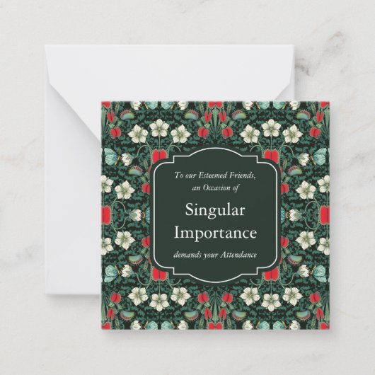 ビーナス・フライツラップ ビクトリアン ゴシック ミニ ノートカード (正面)