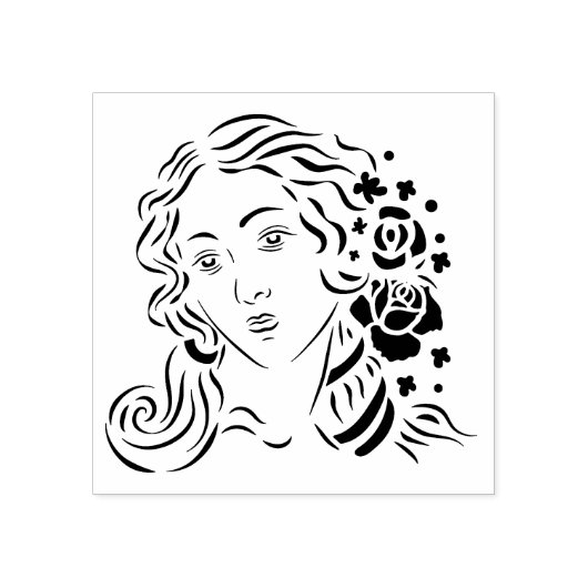 ビーナス – 木彫りスタンプ ラバースタンプ (インプリント)