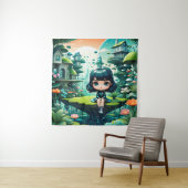 ビーニーの可愛いカラフルフクロウ タペストリー (インサイチュ)