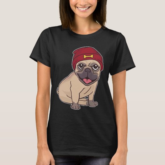 ビーニーパグ459 Tシャツ (正面)