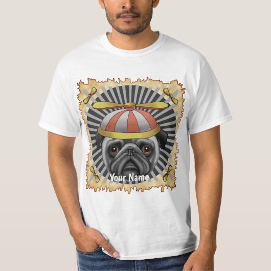 ビーニーパグTシャツ Tシャツ (正面)