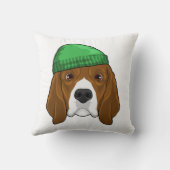 ビーニー付き犬 クッション (裏面)