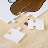 ビーニー付き犬 ジグソーパズル (側面)