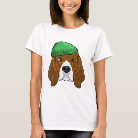 ビーニー付き犬 Tシャツ (正面)