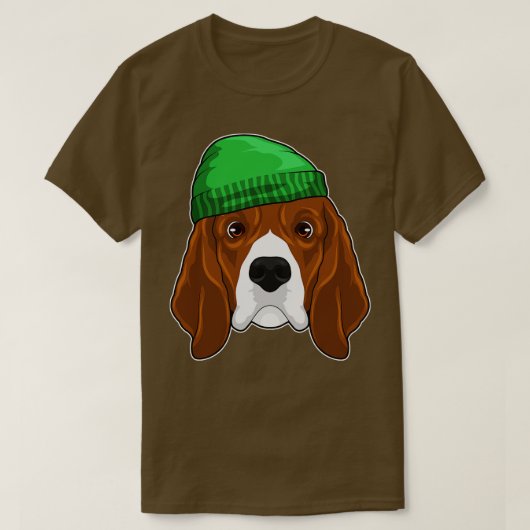 ビーニー犬 Tシャツ (デザイン正面)