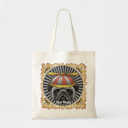 ビーニー・プグ トートバッグ (正面)