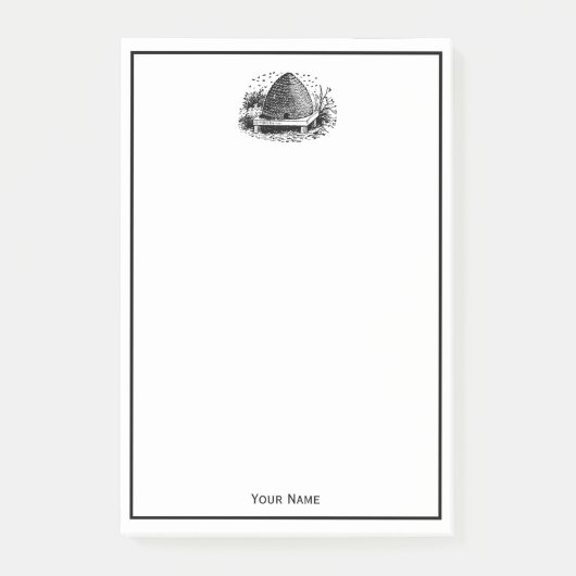 ビーハイブとハチ#1紋章ヴィンテージ ポストイット (正面)