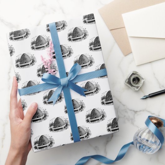 ビーハイブとハチ#1紋章ヴィンテージ ラッピングペーパー (ギフト)