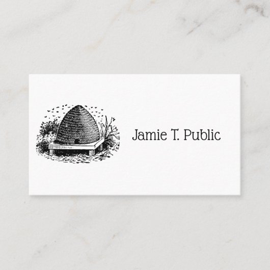 ビーハイブとハチ#1紋章ヴィンテージ 名刺 (正面)