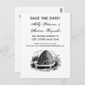 ビーハイブとハチ#1紋章ヴィンテージ 案内ポストカード (正面/裏面)