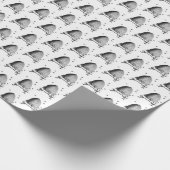 ビーハイブとハチ#2紋章ヴィンテージ ラッピングペーパー (角)