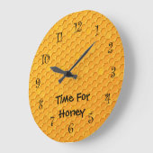 ビーハイブキッチンの壁掛け時計 ラージ壁時計 (傾斜)