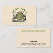 ビーハイブハニーアンティークホワイト 名刺 (正面/裏面)