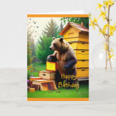 ビーハイブベア カード (黄色い花)