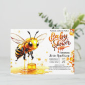 ビーハイブベイビーシャワー 招待状 (スタンド正面)