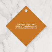 ビーハイブ養蜂名ダークアンバーつるラベル フェイバータグ (裏面)