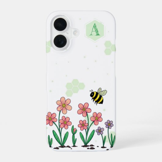 ビーハッピーガーデン iPhone 16ケース (裏面)