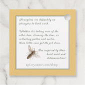 ビーハッピービーサンクフルアパ感動的イララベル フェイバータグ (裏面)