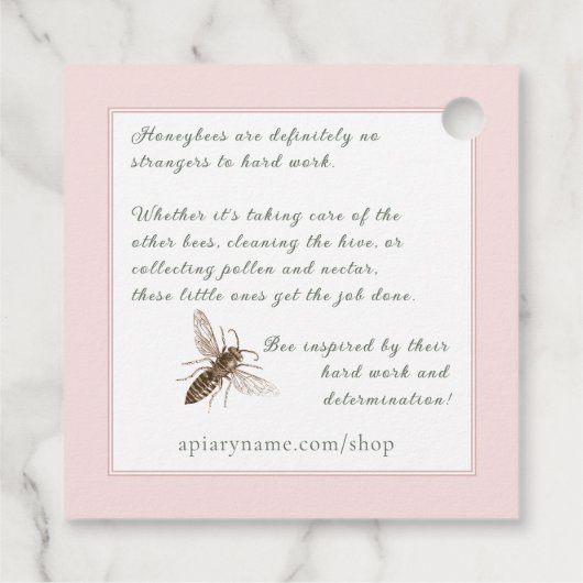 ビーハッピービーサンクフルアパ感動的イララベル フェイバータグ (裏面)