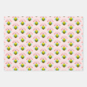 ビーハッピーラブハート ラッピングペーパーシート (正面)