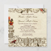 ビーハッピーヴィンテージ-結婚式招待状 招待状 (裏面)