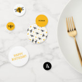 ビーハニカムイエローブラックキッズ4th誕生日パーティー コンフェッティ (グループ)