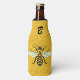 ビーハニカムモノグラムミツバチの巣箱 ボトルクーラー