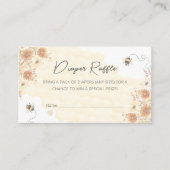 ビーハニーボホベイビーシャワーおむつラッフル エンクロージャーカード (正面)