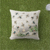 ビーハニーワーカークイーンビーズアンティーク アウトドアクッション (芝生)