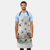 ビーハニーワーカークイーンビーズアンティーク エプロン (着用した状態)