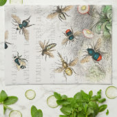 ビーハニーワーカークイーンビーズアンティーク キッチンタオル (折り畳み)