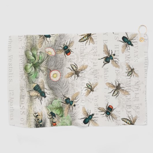 ビーハニーワーカークイーンビーズアンティーク ゴルフタオル (横)