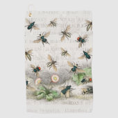 ビーハニーワーカークイーンビーズアンティーク ゴルフタオル (正面)